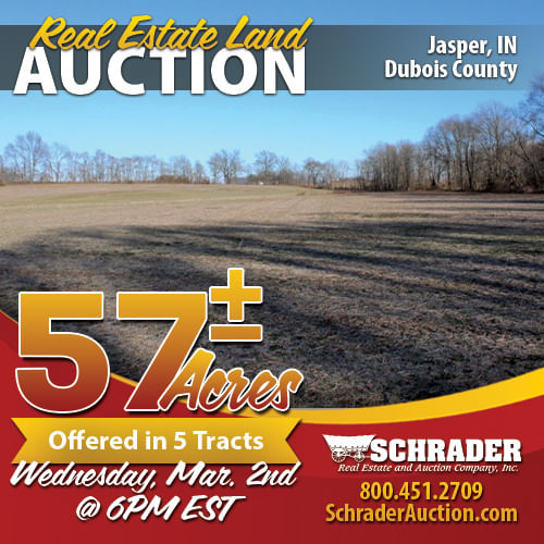 REAL ESTATE AUCTION REAL ESTATE LAND AUCTION 57 +/ ACRES OFFERED