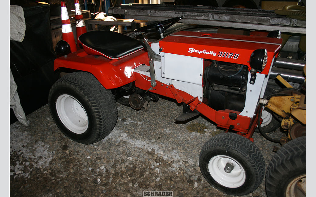 Farmall A Tractor, converted to 12V, engine seized, new front tire rubber,  back tires cracked, one is flat, comes with Woods 59 mower and snow plow -  Albrecht Auction Service