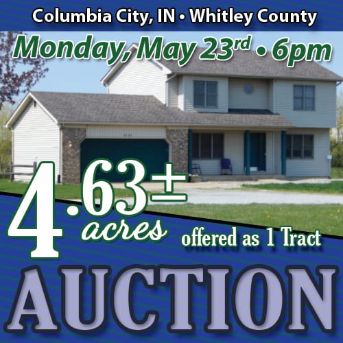 REAL ESTATE AUCTION REAL ESTATE AUCTION 4.63+/ ACRES OFFERED IN 1