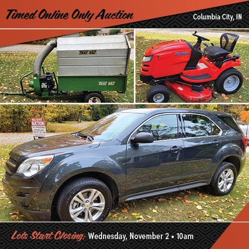 PERSONAL PROPERTY AUCTION TIMED ONLINE ONLY PERSONAL PROPERTY AUCTION IN WHITLEY COUNTY