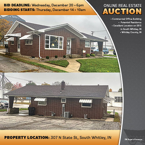 December 2nd Online Only Auction - Adam's Auction & Real Estate
