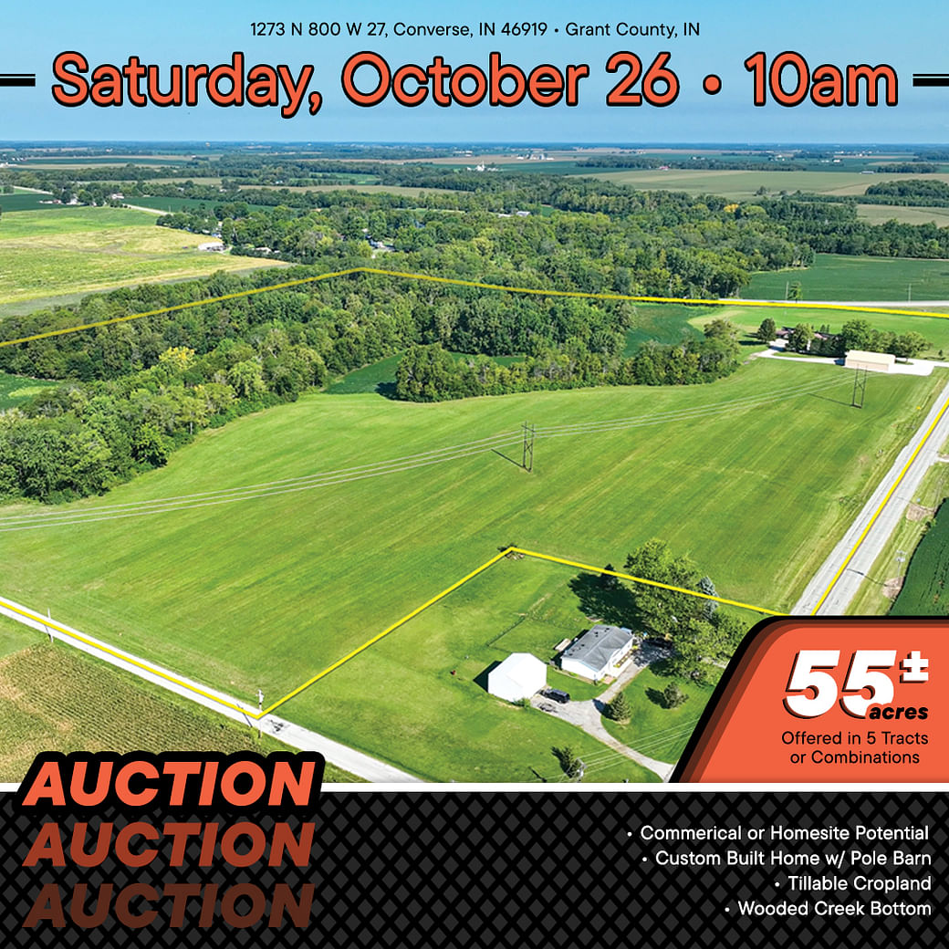 REAL ESTATE AUCTION - REAL ESTATE AUCTION OFFERED IN 5 TRACTS IN 