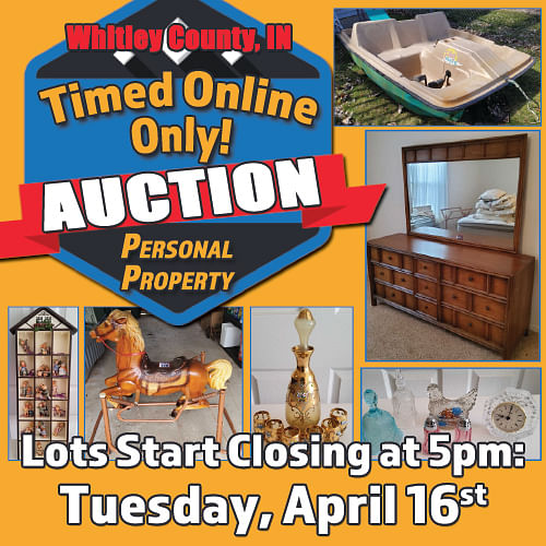 PERSONAL PROPERTY AUCTION - TIMED ONLINE ONLY PERSONAL PROPERTY